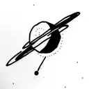 Saturn  tattoo design idea