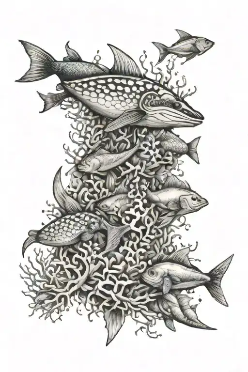 marine life sleeve tattoo design tattoo design idea