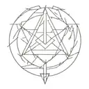 cyber sigil tattoo design idea