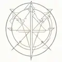 cyber sigil tattoo design idea