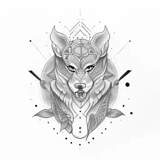 renna indiana  tattoo design idea