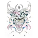Dehya from genshin impact  tattoo design idea