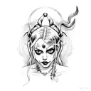 Harley Quinn and poison ivy  tattoo design idea