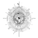 historic  timeline tattoo design idea