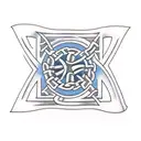 AMDG separated by a Celtic cross tattoo design idea