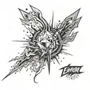 2d explosion abstract design tattoo design idea