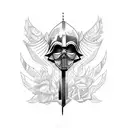 dark side won today tattoo design idea