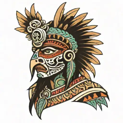 Huitzilopochtli tattoo design idea