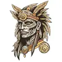 Huitzilopochtli tattoo design idea