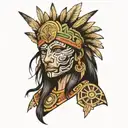 Huitzilopochtli tattoo design idea