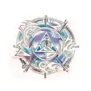 A tattoo design representing the five elements in Chinese philosophy tattoo design idea