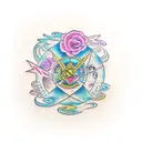 A tattoo design representing the five elements in Chinese philosophy tattoo design idea