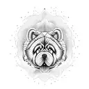 chow chow tattoo design idea