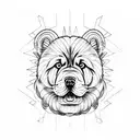 chow chow tattoo design idea