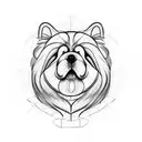 chow chow tattoo design idea
