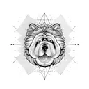 chow chow tattoo design idea
