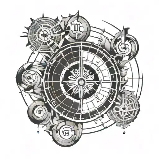 circle of fifths tattoo design idea