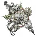 circle of fifths tattoo design idea