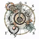 circle of fifths tattoo design idea