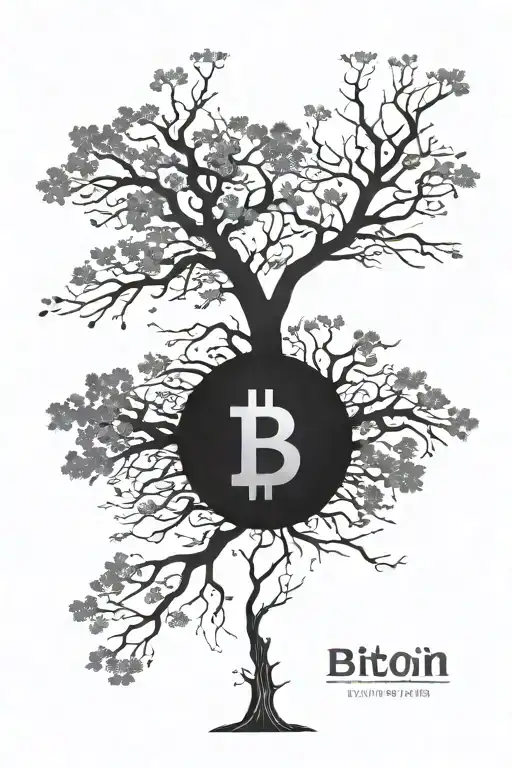 tree that has in root merkle tree bitcoin data structure that has 4 peoples names encoded tattoo design idea
