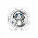 astronaut floating tattoo design idea