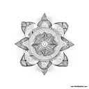 A Coqui taíno surrounded by intricate mandala patterns tattoo design idea