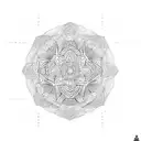 Symmetrical pattern tattoo design idea