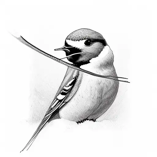 classic swallow tattoo design idea