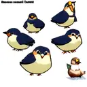 classic swallow tattoo design idea