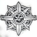 Celtic Knot Bucky Barnes Shield tattoo design idea