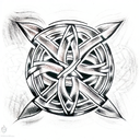 Celtic Knot Bucky Barnes Shield tattoo design idea