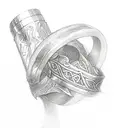 lord of the rings narsil sword and ring design tattoo design idea