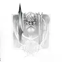 lord of the rings narsil sword and ring design tattoo design idea