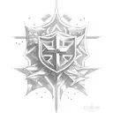 American crusader  tattoo design idea