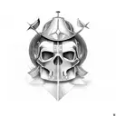 American crusader  tattoo design idea