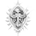 American crusader  tattoo design idea