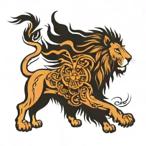 The Lion of Judah tattoo design idea