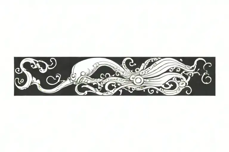 squid tattoo design idea