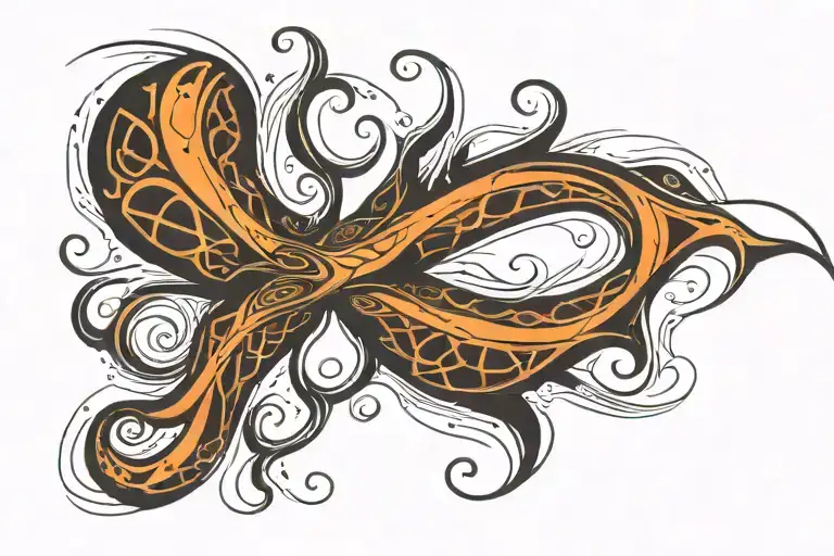 squid tattoo design idea