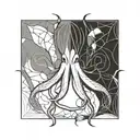 squid tattoo design idea