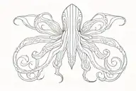 squid tattoo design idea