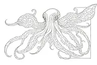 squid tattoo design idea