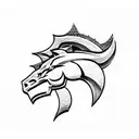 Denver Broncos tattoo design idea
