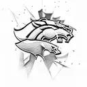 Denver Broncos tattoo design idea