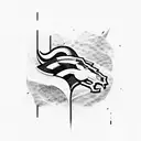 Denver Broncos tattoo design idea