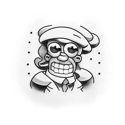simpsons tattoo design idea