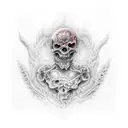 hell tattoo design idea