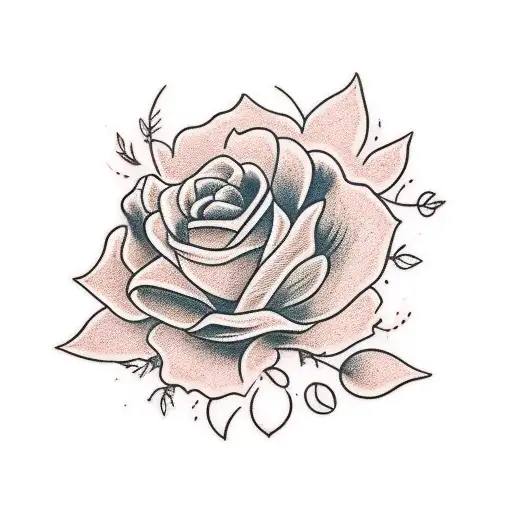 hadestown flower with miles morals without the mask tattoo design idea