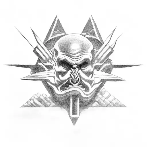 Mars God of war tattoo design idea