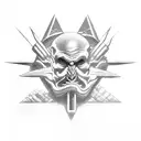 Mars God of war tattoo design idea